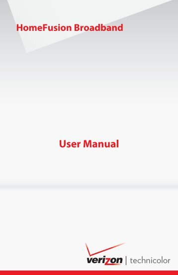 HomeFusion User Manual - Verizon Wireless Support