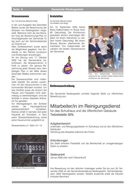 Geschtjier-Blatt 03-2005 - Gemeinde Niedergesteln