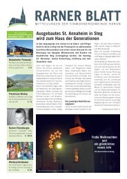 Ausgebautes St. Annaheim in Steg wird zum ... - Gemeinde Raron