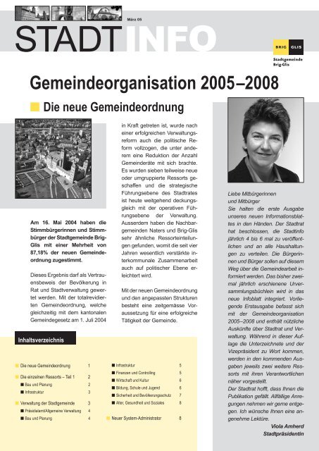 Gemeindeorganisation 2005–2008 - Brig-Glis