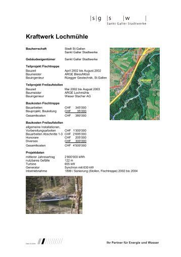 Kraftwerk Lochmühle (440 kb, PDF) - Sankt Galler Stadtwerke