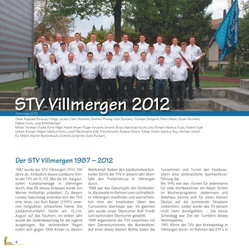 Chronik - STV Villmergen