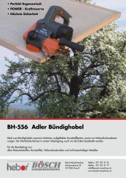 BH-556 Adler Bündighobel - Bösch Maschinenbau
