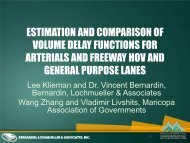 Estimation and Comparison of Volume Delay Functions for Arterials ...