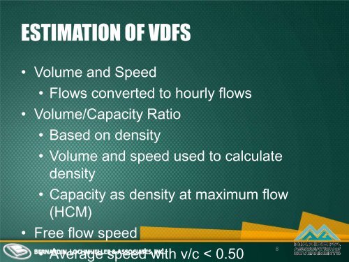 Estimation and Comparison of Volume Delay Functions for Arterials ...