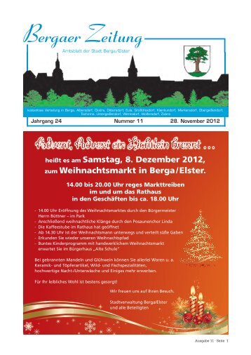 Amtsblatt 11-2012 - Stadt Berga/Elster