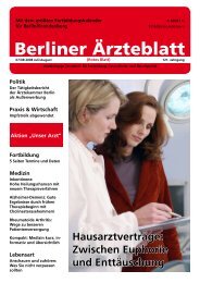 Medizin - Berliner Ärzteblatt