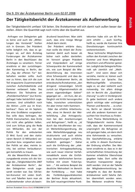 Medizin - Berliner Ärzteblatt