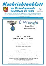 in der Kita Abenteuerland - Verbandsgemeinde Heidesheim