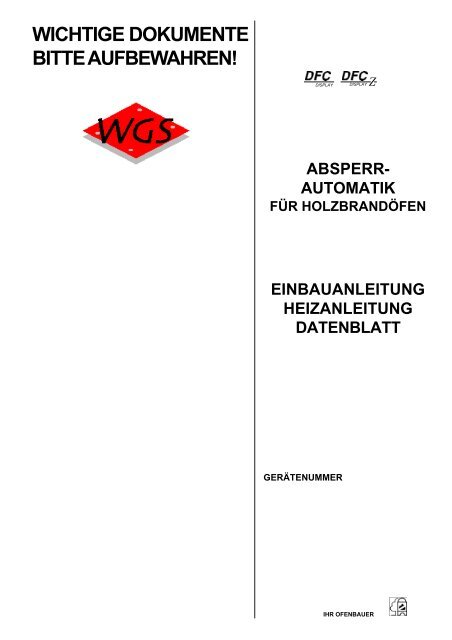 ELEKTROANSCHLUSS DFC DISPLAY - WGS