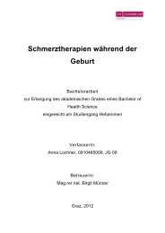 Schmerztherapien während der Geburt