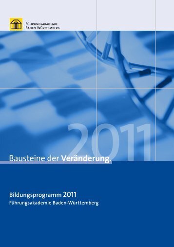Bausteine der Veränderung. - Universität Konstanz