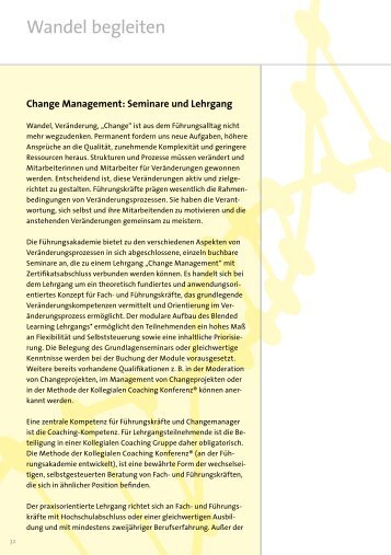 Beschreibung Change Management Lehrgang - Führungsakademie ...