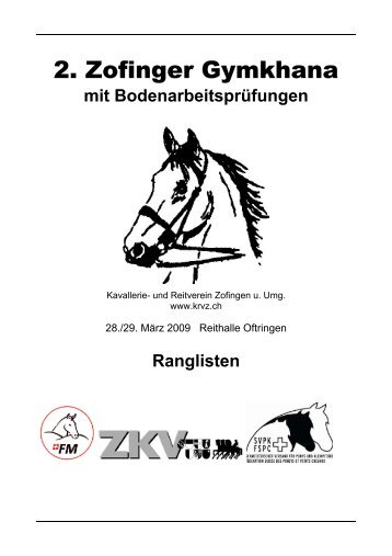 2. Zofinger Gymkhana - SVPK