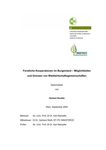 forstliche kooperationen im burgenland â - forstverein.org