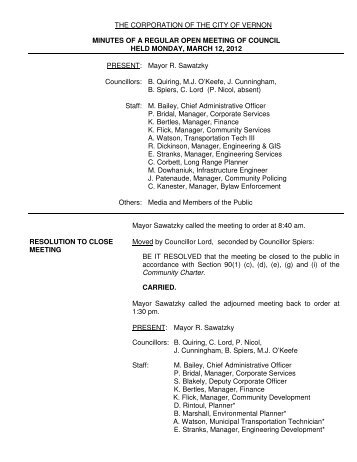corporation minutes