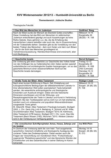 Humboldt-Universität zu Berlin - Zentrum Jüdische Studien Berlin ...