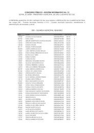 retificação da classificação final dos cargos 009 - guarda - Caip