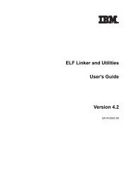 ELF Linker and Utilities User's Guide Version 4.2 - IBM