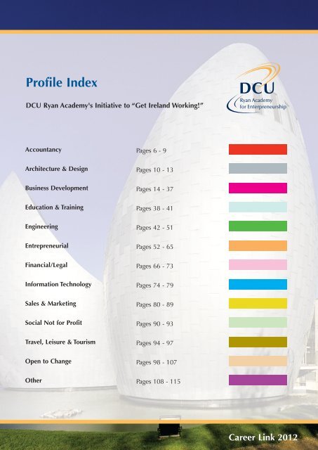 Career Link 2012 Book - DCU - Dublin City University