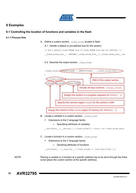 AVR32795: Using the GNU Linker Scripts on AVR UC3 ... - Atmel