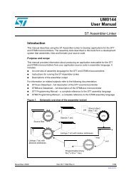 ST Assembler-Linker - STMicroelectronics