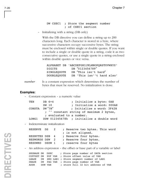 C166/ST10 Cross-Assembler, Linker/Locator, Utilities ... - Tasking