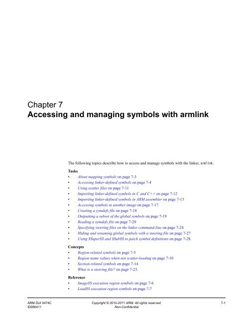 ARM Compiler toolchain Using the Linker - ARM Information Center