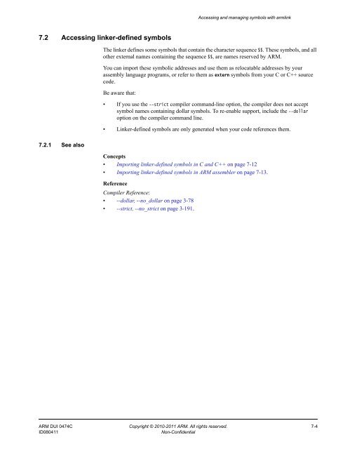 ARM Compiler toolchain Using the Linker - ARM Information Center