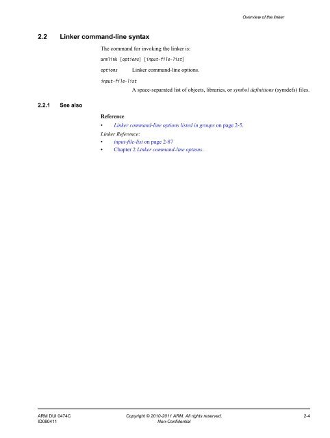 ARM Compiler toolchain Using the Linker - ARM Information Center