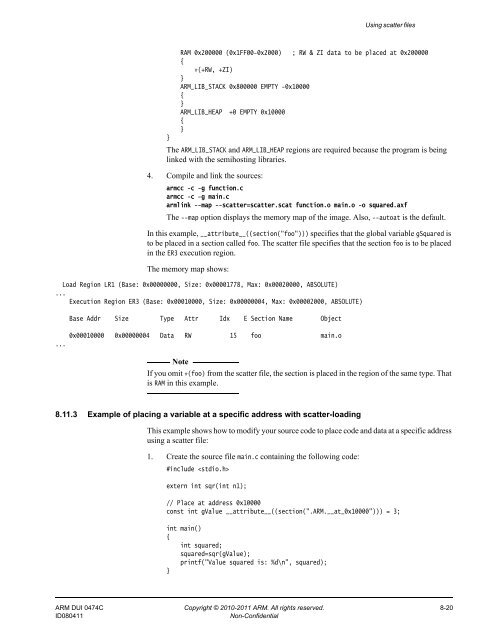 ARM Compiler toolchain Using the Linker - ARM Information Center