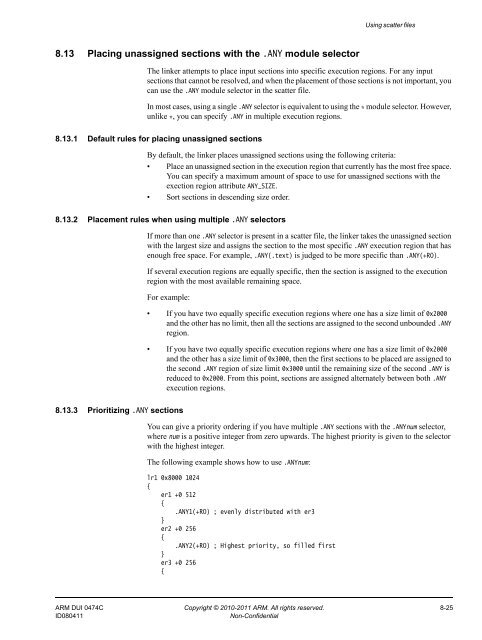 ARM Compiler toolchain Using the Linker - ARM Information Center