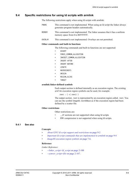 ARM Compiler toolchain Using the Linker - ARM Information Center