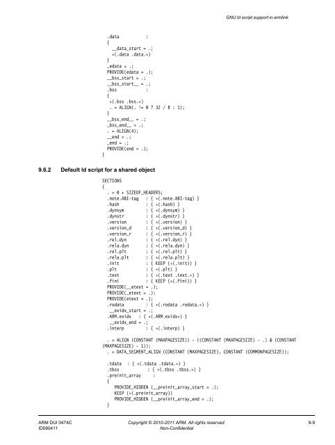 ARM Compiler toolchain Using the Linker - ARM Information Center