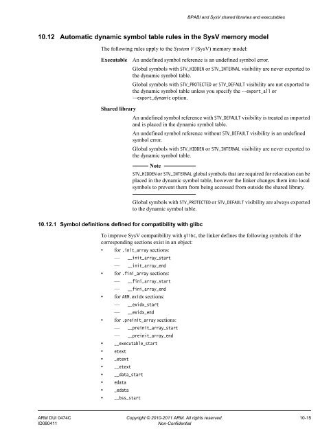 ARM Compiler toolchain Using the Linker - ARM Information Center