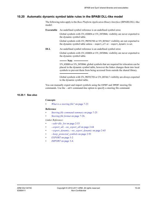 ARM Compiler toolchain Using the Linker - ARM Information Center