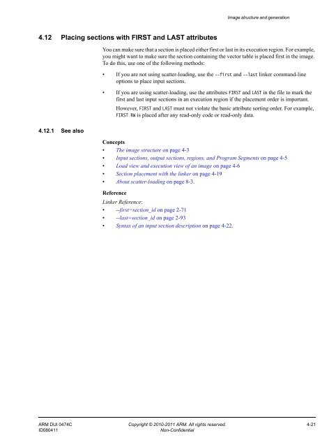 ARM Compiler toolchain Using the Linker - ARM Information Center