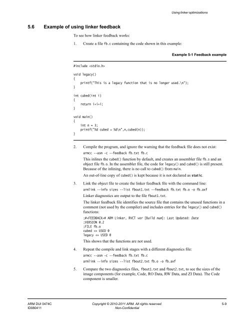 ARM Compiler toolchain Using the Linker - ARM Information Center