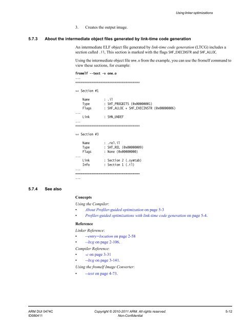 ARM Compiler toolchain Using the Linker - ARM Information Center