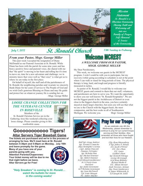 bulletin- july 1st.pdf - St. Ronald Catholic Church