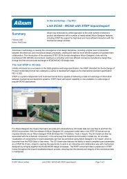 Link ECAD MCAD with STEP import/export Summary - Altium