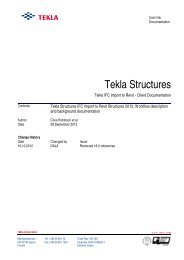 Tekla Revit Customer Link Documentation