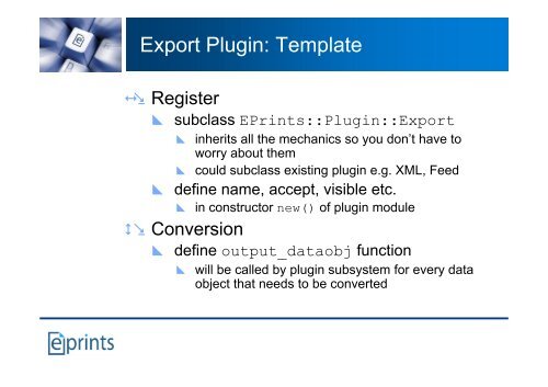 Advanced Customisation: Scripting EPrints