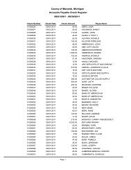 BK: Consolidated Check Register Short - Macomb County