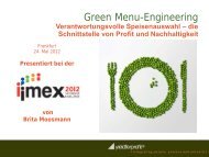 Green Menu-Engineering - IMEX