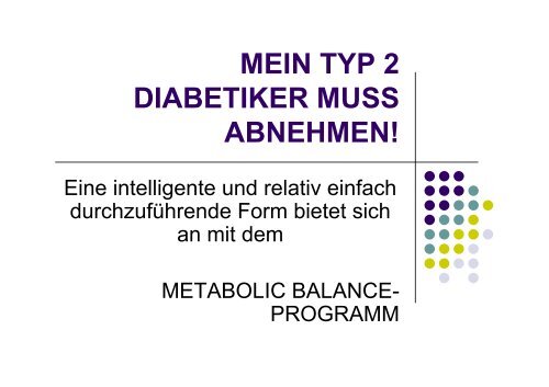 mein typ 2 diabetiker muss abnehmen! - Bayer Diabetes Care Schweiz