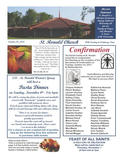 October 28, 2012.pdf - St. Ronald Catholic Church