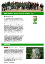 Keltenhof Newsletter Januar 2012 - Keltenhof Frischprodukte