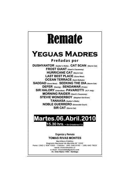 GRAN REMATE - Rivas Remates