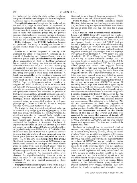 Monograph on the Potential Human Reproductive and ... - OEHHA